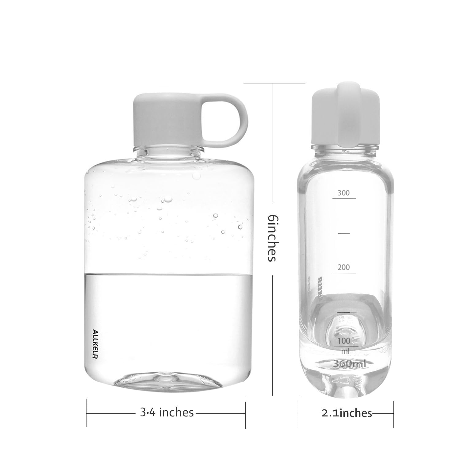 Eco-Friendly Plastic Travel Water Bottle - BPA Free, Leak Proof, Lightweight for Hiking, Gym & Outdoor Activities