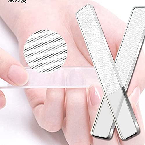 Premium Nano Glass Nail File - Crystal Nail Buffer & Shine Polisher for Natural Nails (Transparent, Pack of 1) | Perfect for Salon, Home Manicures & Travel Nail Care
