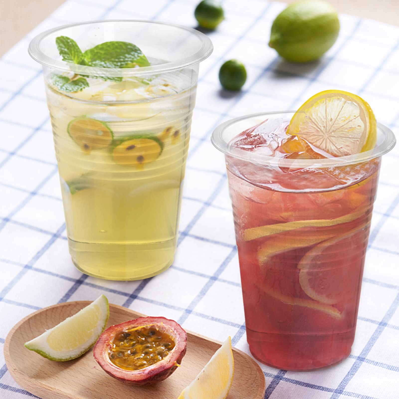 400 Pack 10 oz Clear Disposable Plastic Cups - Bulk Party Drinking Tumblers for Cold Beverages | Perfect for Parties, Picnics, BBQ, Travel, Camping & Office Events | BPA-Free & Durable
