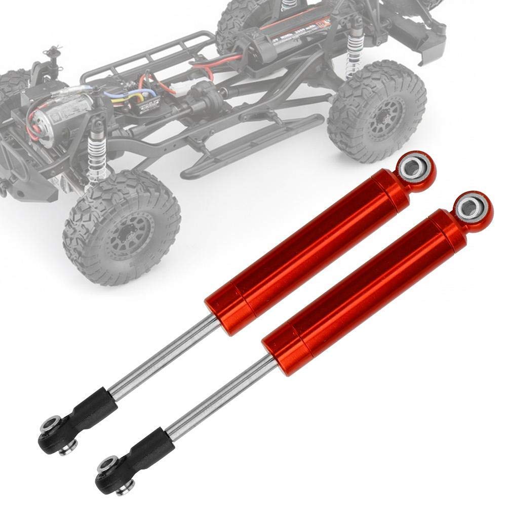 VGEBY1 102mm RC Car Shock Absorber Set of 2 - Red RC Crawler Damper Assembled Replacement Parts for Off-Road RC Vehicles | Perfect for Crawling, Rock Racing & Trail Adventures