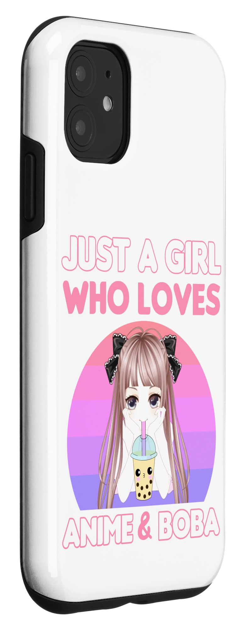 iPhone 11 Case - Anime & Bubble Tea Themed Protective Phone Cover for Girls | Perfect Gift for Teens Who Love Kawaii & Boba | School, Work & Daily Use