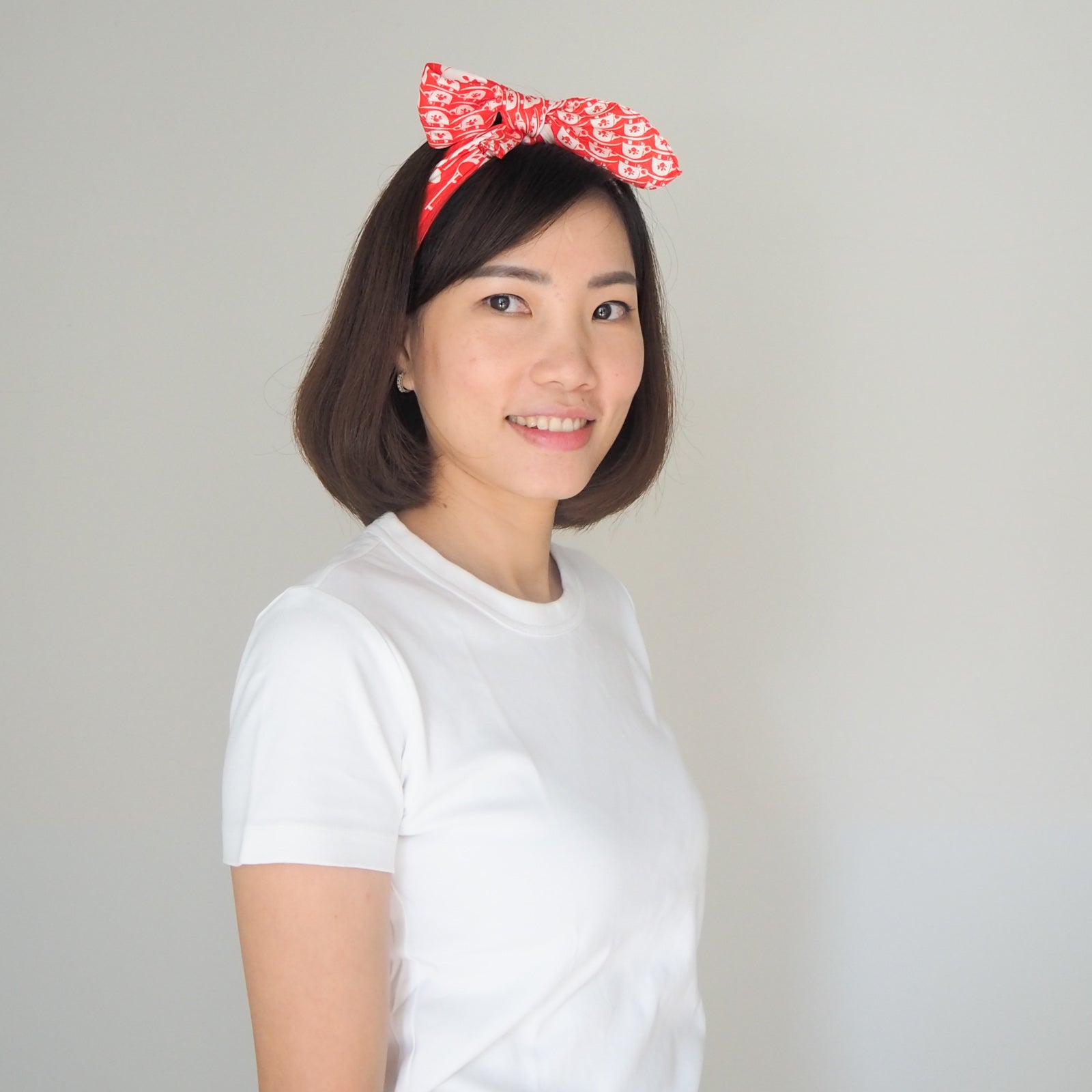 Kopi Tiam Small Silk Scarf - Elegant Lightweight Fashion Accessory for Women | Perfect for Office, Travel & Special Occasions