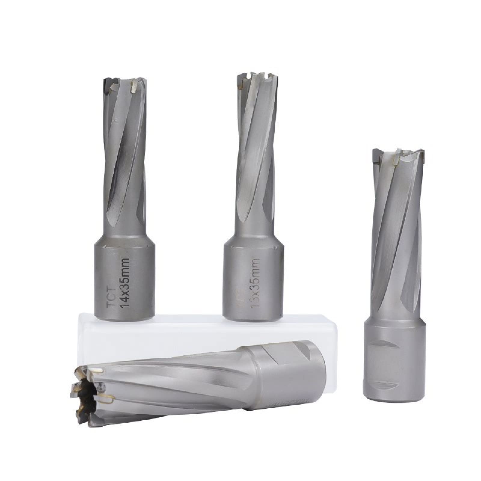 TCT Annular Cutter with Weldon Shank - 12x35mm Carbide Hole Saw for Metal Drilling | Magnetic Hollow Drill Bit for Steel, Iron & Aluminum | Perfect for Construction, Metal Fabrication & DIY Projects