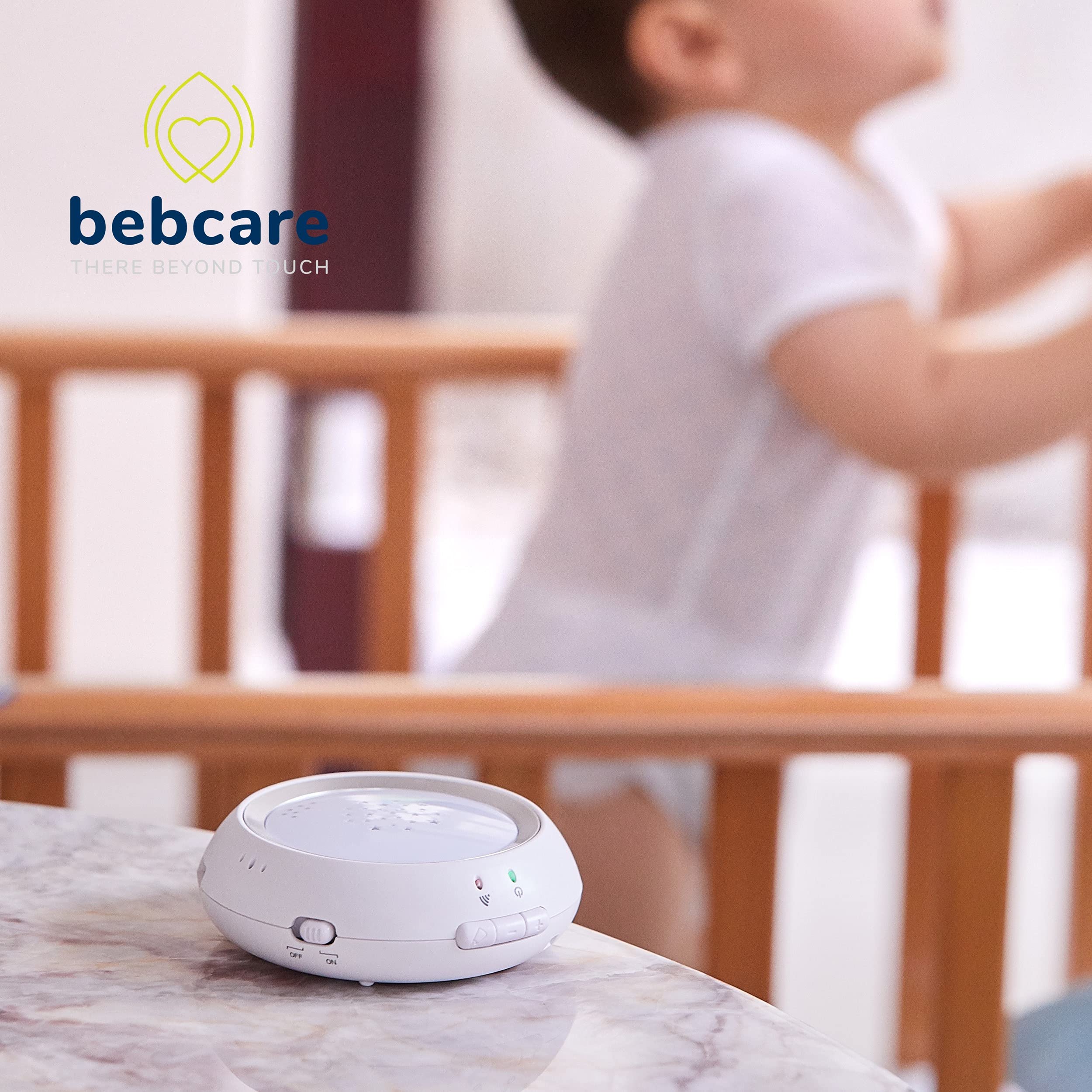 Bebcare Hear Audio Baby Monitor - Ultra-Low Radiation Safe Technology with Breathing Sensor, Night Light & White Noise - 2000ft Range (Includes Sensor Mat) - Perfect for Nursery, Travel & Peace of Mind Parenting