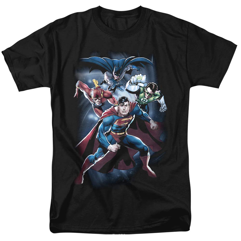 Justice League Cosmic Crew Unisex T-Shirt for Men & Women | DC Comics Superhero Graphic Tee | Casual Wear & Cosplay