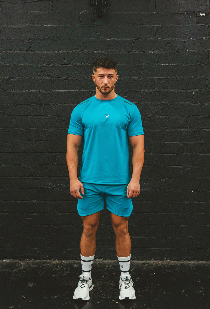 Cerus Teal Janus Men's T-Shirt - Premium Cotton Comfort Fit Casual Tee for Everyday Wear | Gym, Workout, Street Style & Lounge