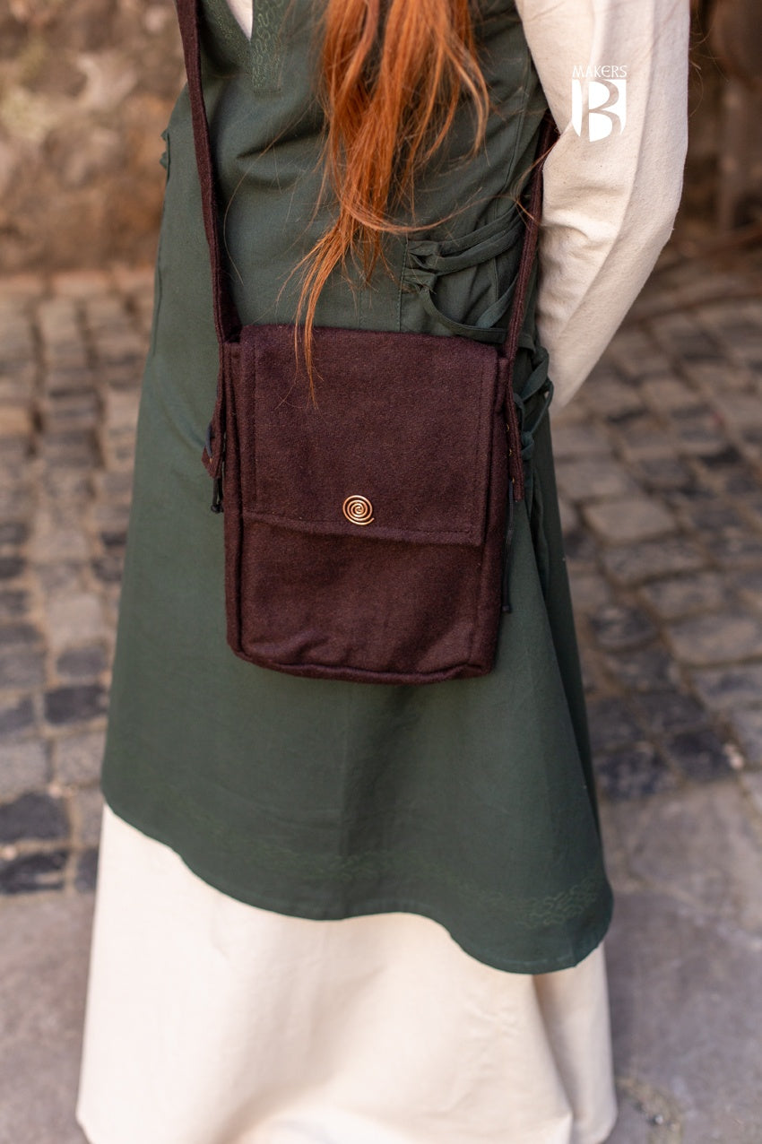 Juna Brown Leather Bag for Women - Stylish Crossbody Purse for Work, Travel & Everyday Use