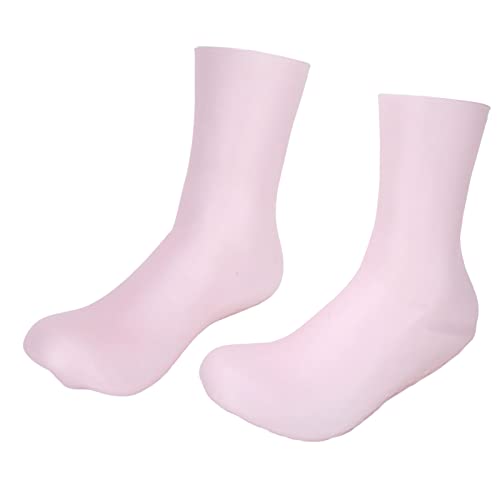 Shock Absorption Silicone Socks for Women - Heel Protection & Moisturizing for Dry Cracked Skin - Home & Spa Use