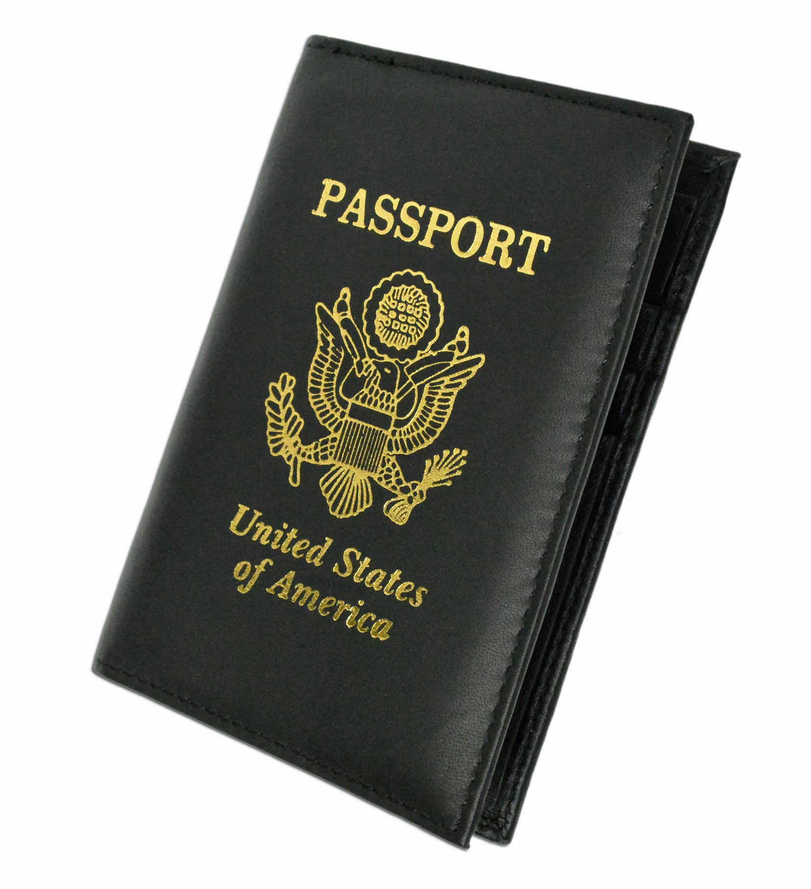 AFONiE RFID-Blocking Genuine Leather Passport Wallet - Travel Credit Card Organizer Holder for Men & Women | Slim Protective Case for Passports, IDs & Cards | Perfect for International Travel & Daily Use