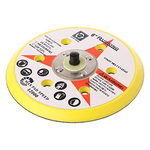 6 Inch 6 Holes Hook & Loop Sanding Pad - 5/16