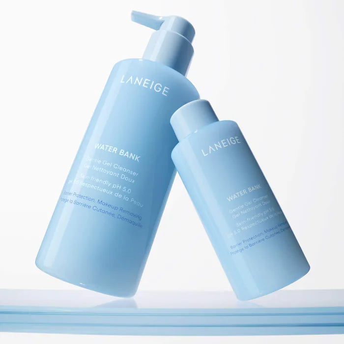 LANEIGE Water Bank Hyaluronic Acid Facial Cleanser - Hydrating & Gentle Face Wash for Dry & Sensitive Skin - Perfect for Daily Skincare Routine & Makeup Removal