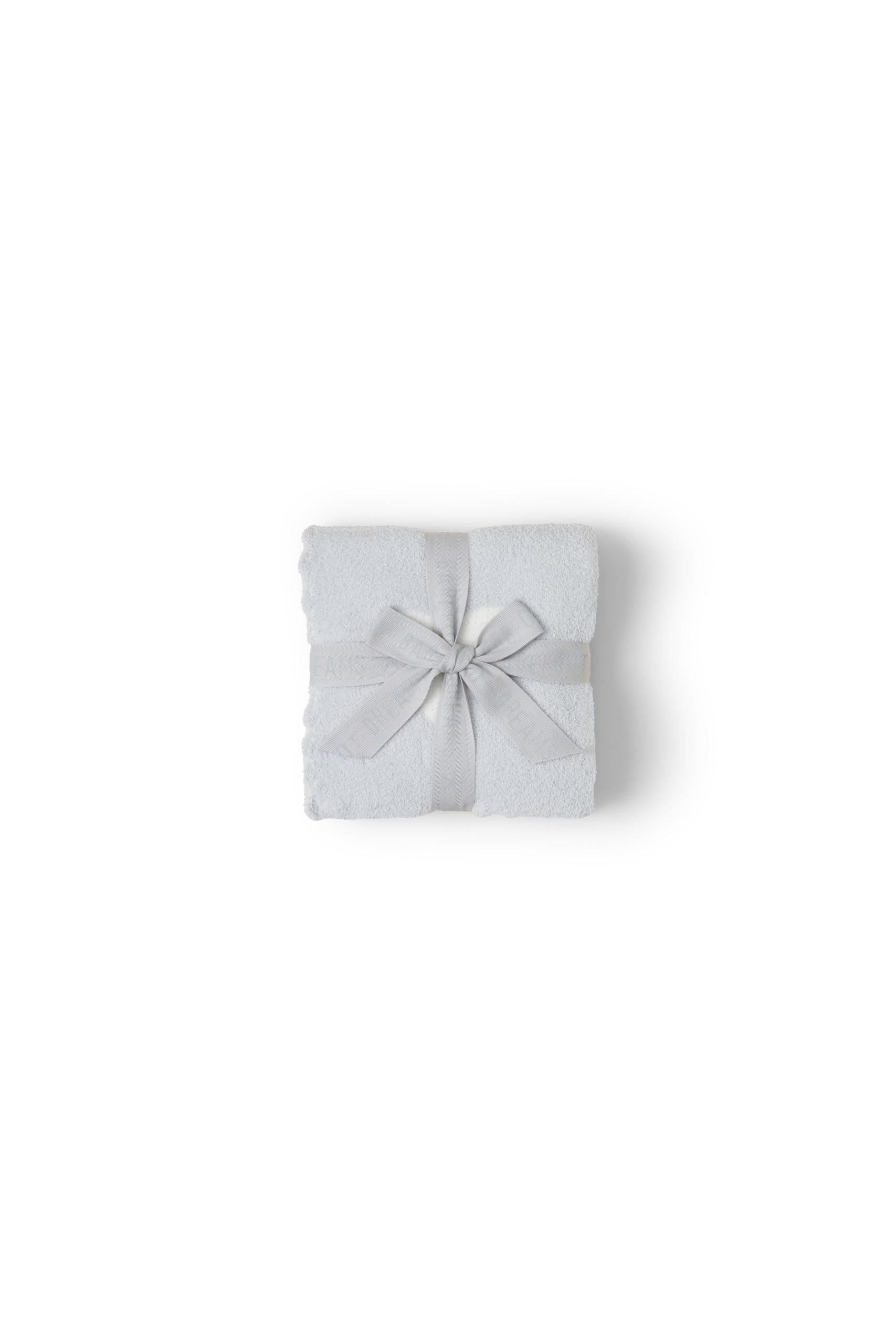 Barefoot Dreams CozyChic Cuddle Receiving Blanket - Soft Baby Swaddle Blanket, 30x30 Inch, Blue Pearl | Perfect for Newborns, Baby Showers & Cozy Nursery Moments