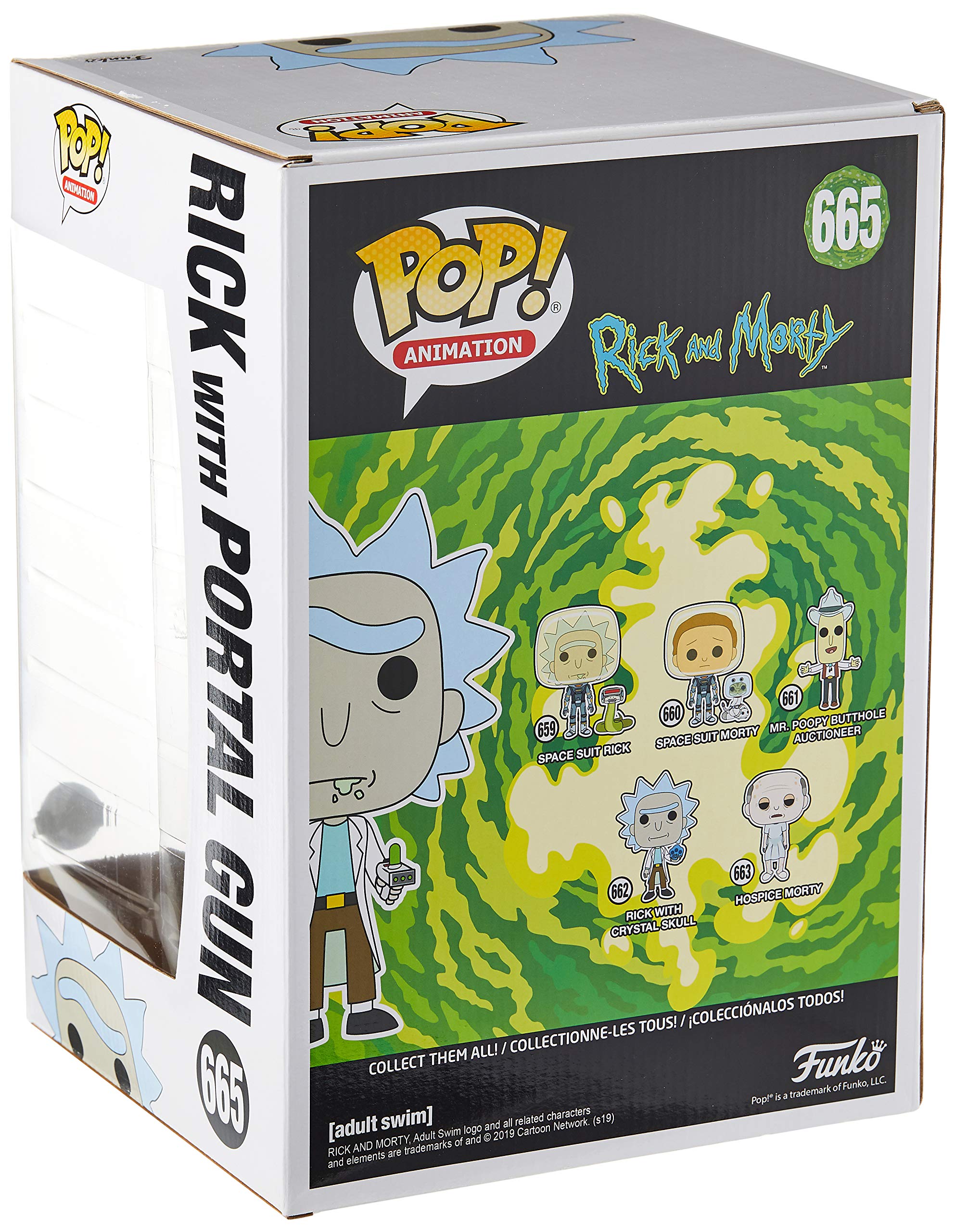 Exclusive Funko Pop! Animation: Rick and Morty - 10-Inch Rick with Portal Gun Vinyl Figure | Collectible Toy for Fans, Gift for TV Show Lovers | Perfect for Display, Home Decor, and Pop Culture Collections