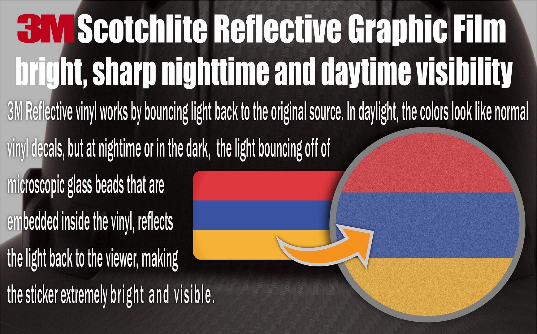 10-Pack 3M Reflective American and Armenia Flag Stickers - High Visibility Safety Decals for Hard Hats, Helmets, Laptops, Bikes & Toolboxes - Perfect for Night Safety, Work Gear Identification & Patriotic Decor