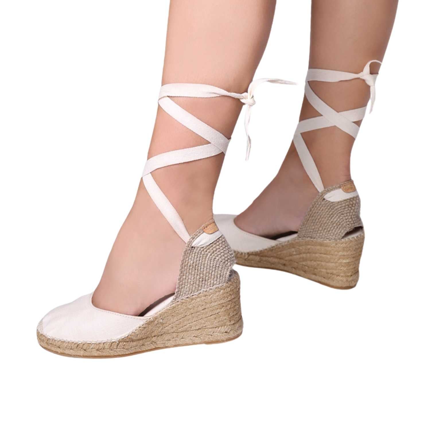 Women's Comfortable Basic Linen Wedge Espadrille Sandals - Breathable Summer Casual Shoes for Beach, Vacation & Everyday Wear