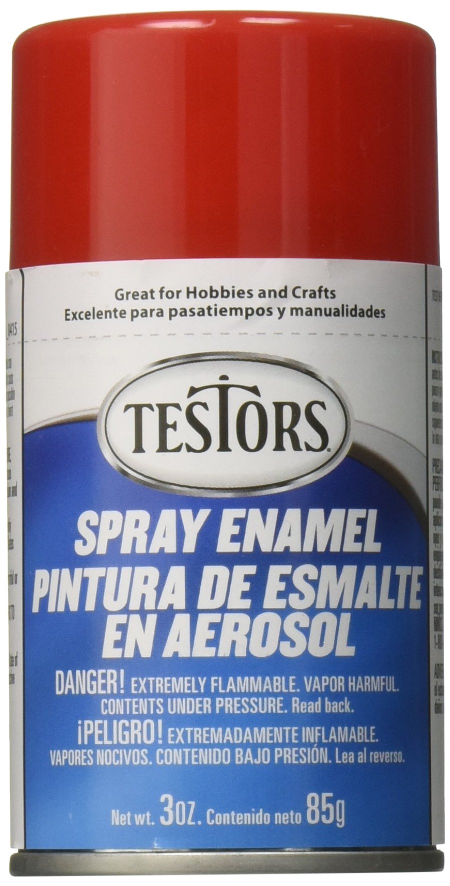Testors Gloss Red Spray Enamel Paint - 3oz Aerosol Can for Model Cars, DIY Crafts & Home Projects - High Shine Finish for Hobbyists & Professionals