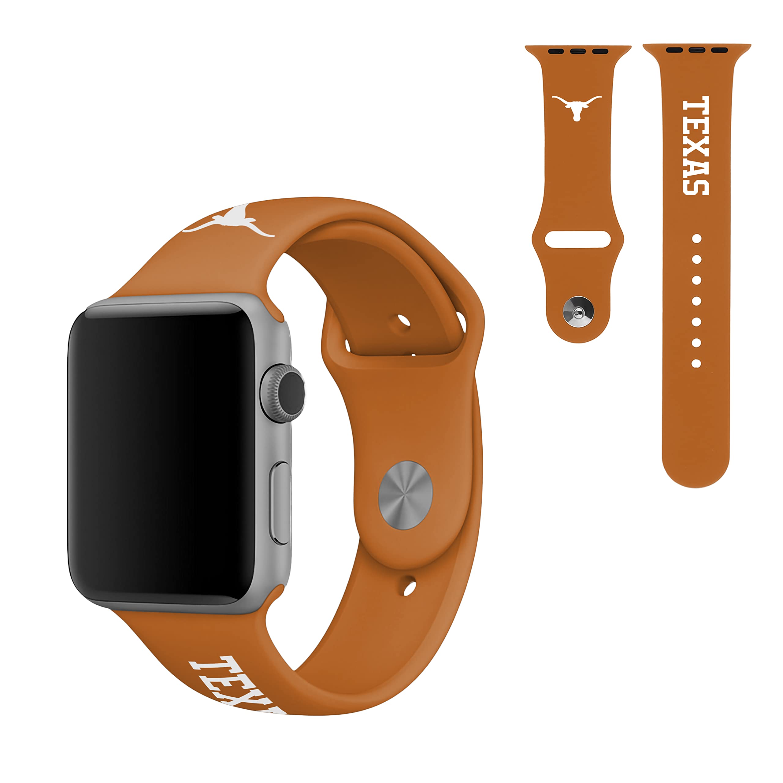 SOAR NCAA Watch Band Compatible with 42mm & 38mm Apple Watch - Durable Silicone Sports Strap for College Fans - Perfect for Game Day, Workouts & School Spirit