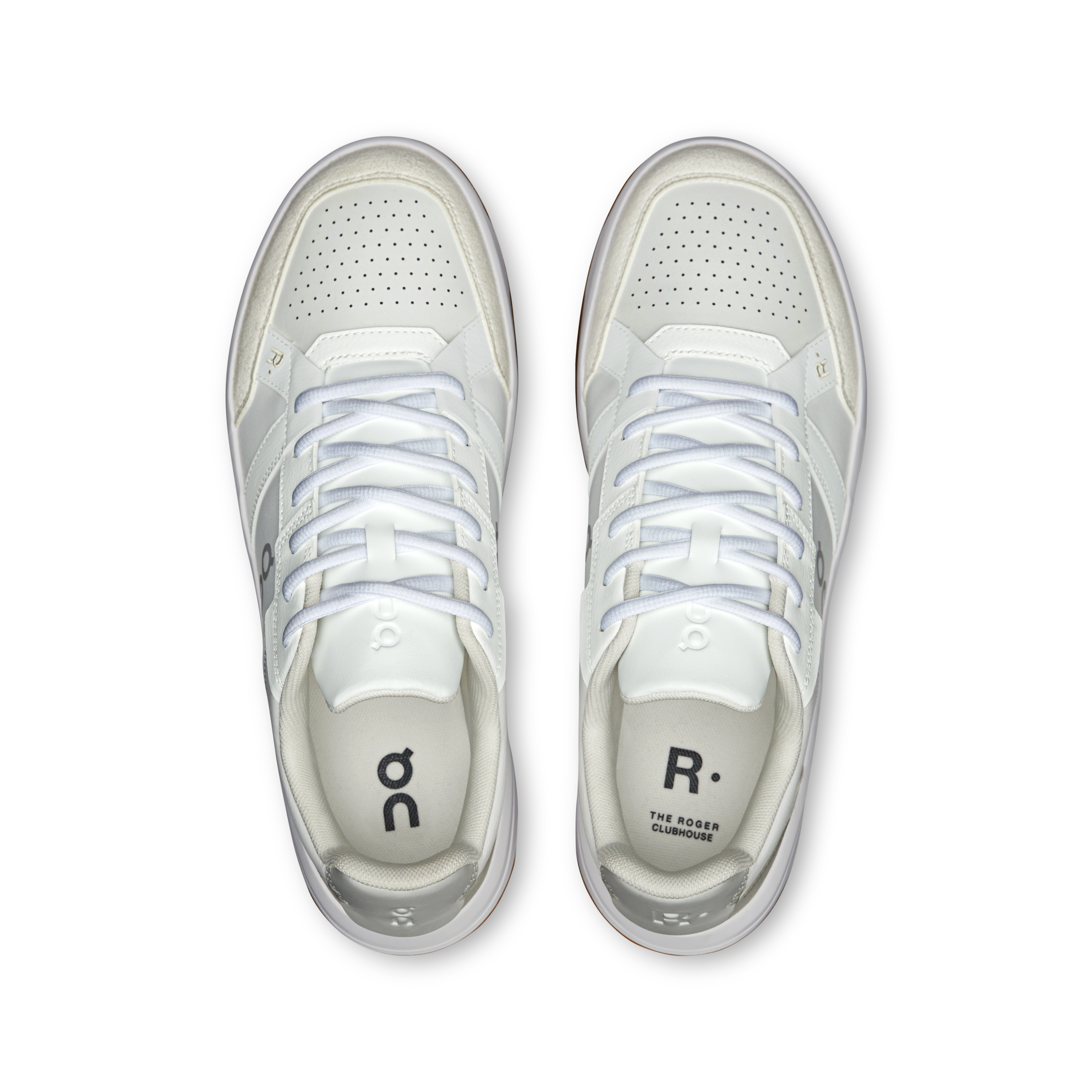 On Running Men's The Roger Clubhouse Sneakers - White/Ivory | Lightweight Running Shoes for Men | Perfect for Jogging, Gym Workouts & Casual Wear
