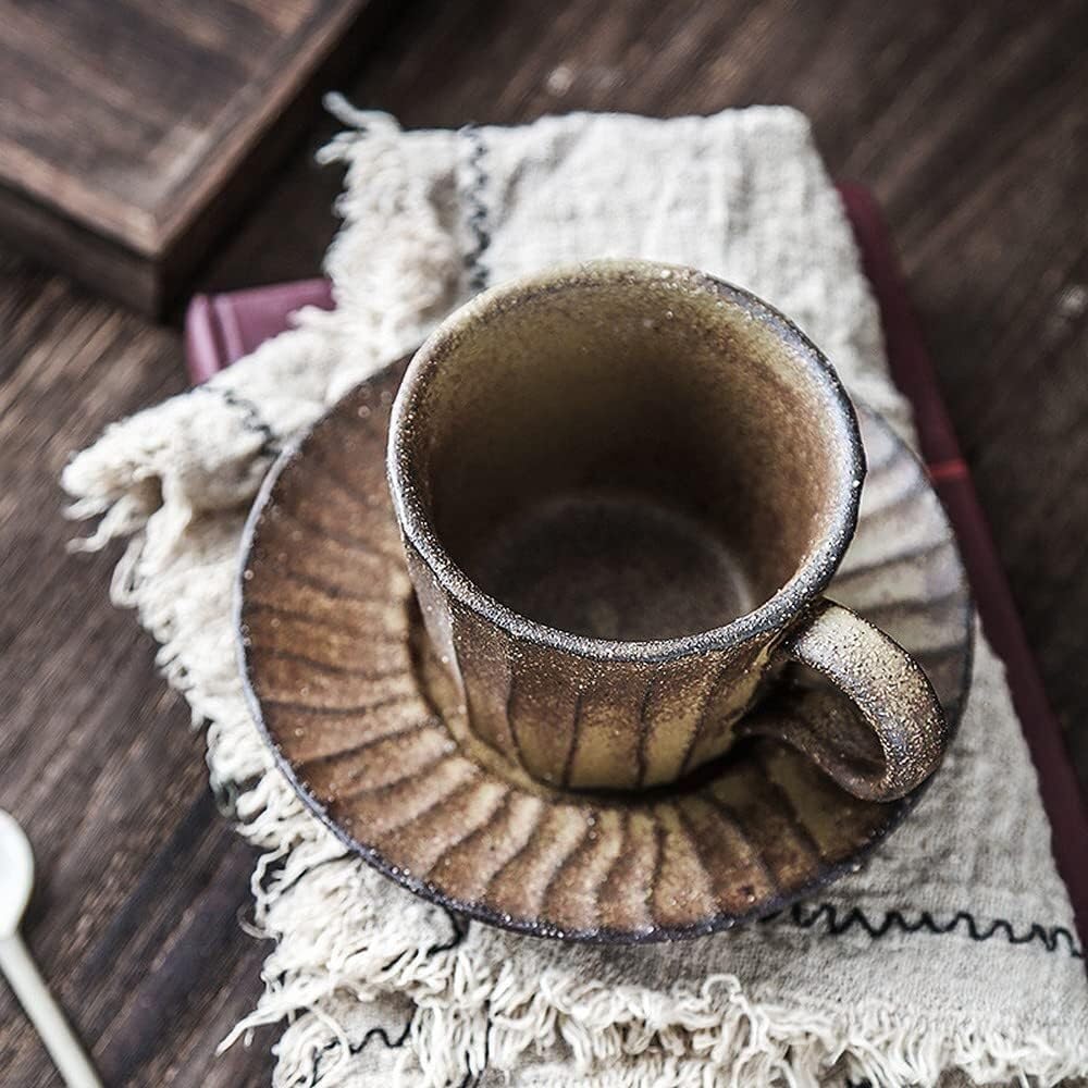 Creative Tea & Coffee Mug Set with Saucer - Ceramic Tea Cup, Milk Cup, Water Cup for Breakfast, Home Decor & Gifts - Perfect for Kitchen, Office & Daily Use