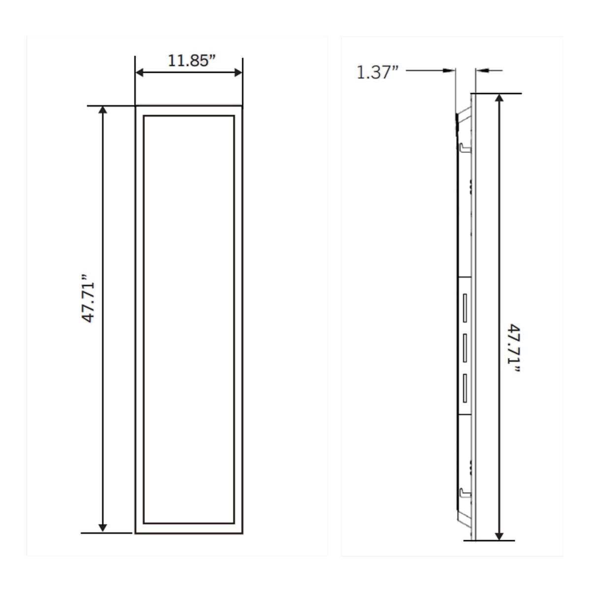 1x4 LED Flat Panel Light - 4600 Lumens, 40W, 3500K/4000K/5000K Color Temperature, 120V-277V - Perfect for Office, Classroom, and Commercial Lighting