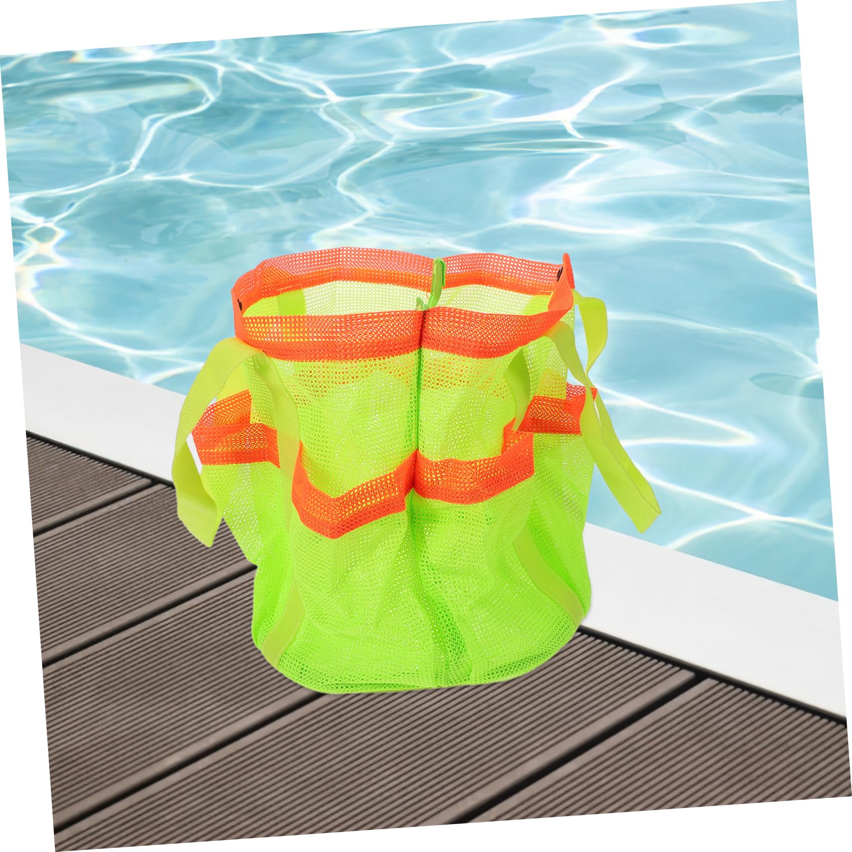 INOOMP Large Waterproof Beach Bag for Swimming Pool, Travel & Gym - Durable Polyester Tote with Zipper Pocket - Perfect for Beach Trips, Vacation & Outdoor Activities