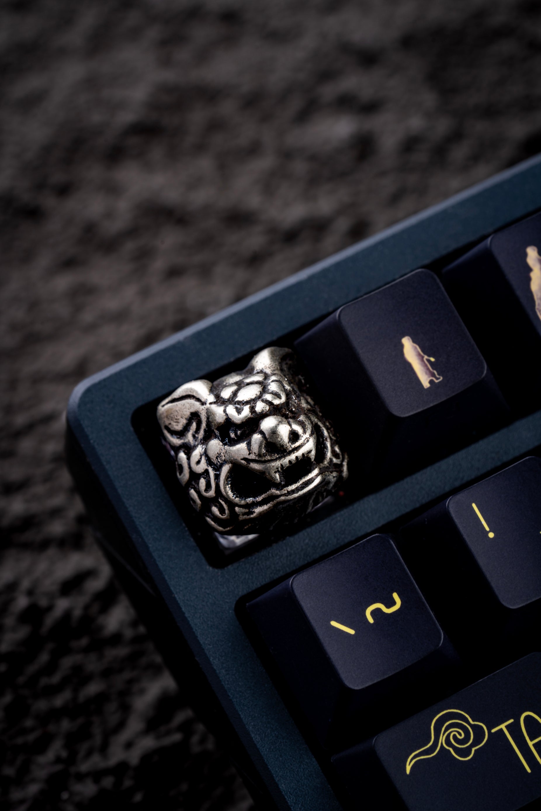 Custom Monster Hunter Keycap - Personalized Copper Keycap with Original Factory Height for Mechanical Keyboards | Perfect for Gaming, Typing & Collectors