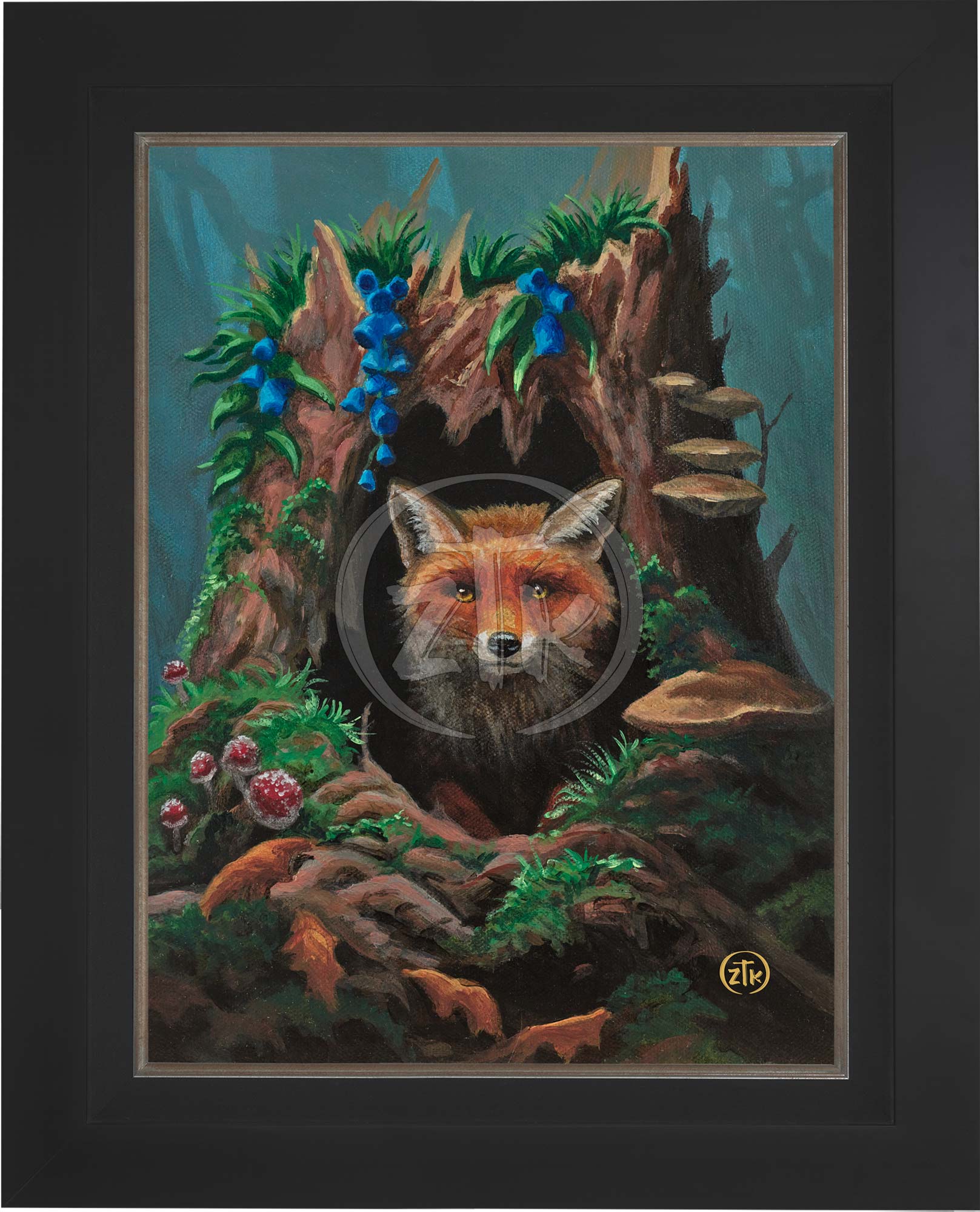 Fox Hollow Limited Edition Canvas Art - Handmade Wall Decor for Living Room, Bedroom & Office - Perfect Gift for Home & Interior Design