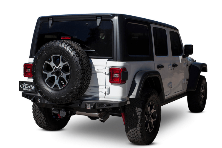 2018-2022 Jeep Wrangler JL Stealth Fighter HD Rear Bumper - Heavy Duty Off-Road Replacement Bumper for Enhanced Protection & Style | Perfect for Trail Riding, Rock Crawling & Adventure Off-Roading