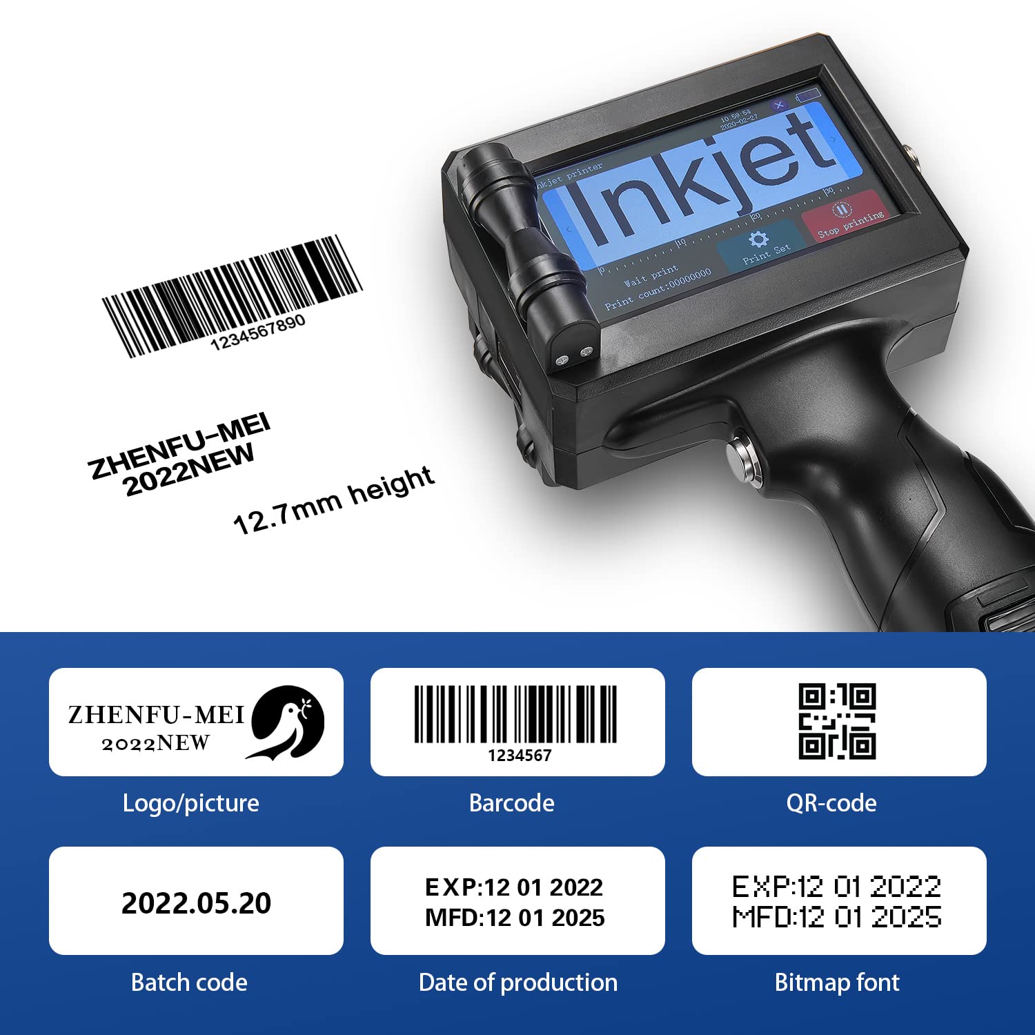 Portable Handheld Label Printer M6 - 4.3