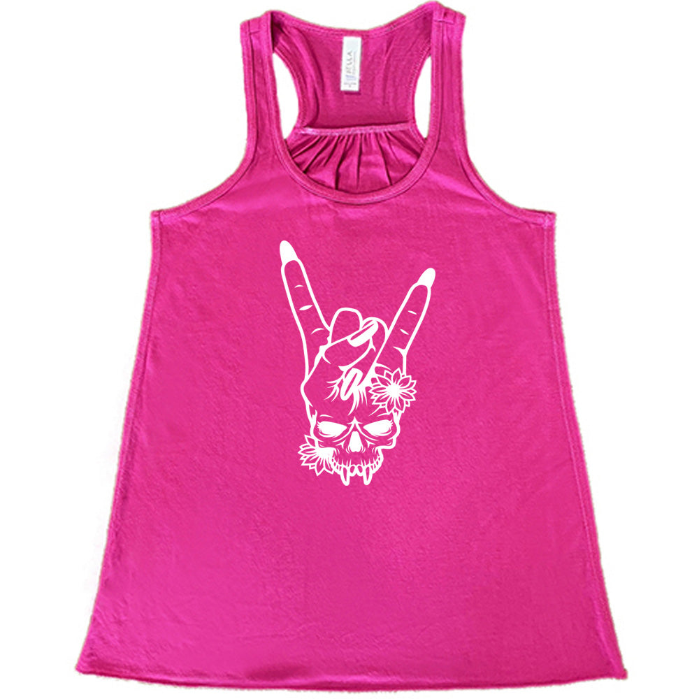 Skull Rocker Hand T-Shirt - Gothic Punk Graphic Tee for Men & Women - Perfect for Concerts, Halloween & Rock Music Events