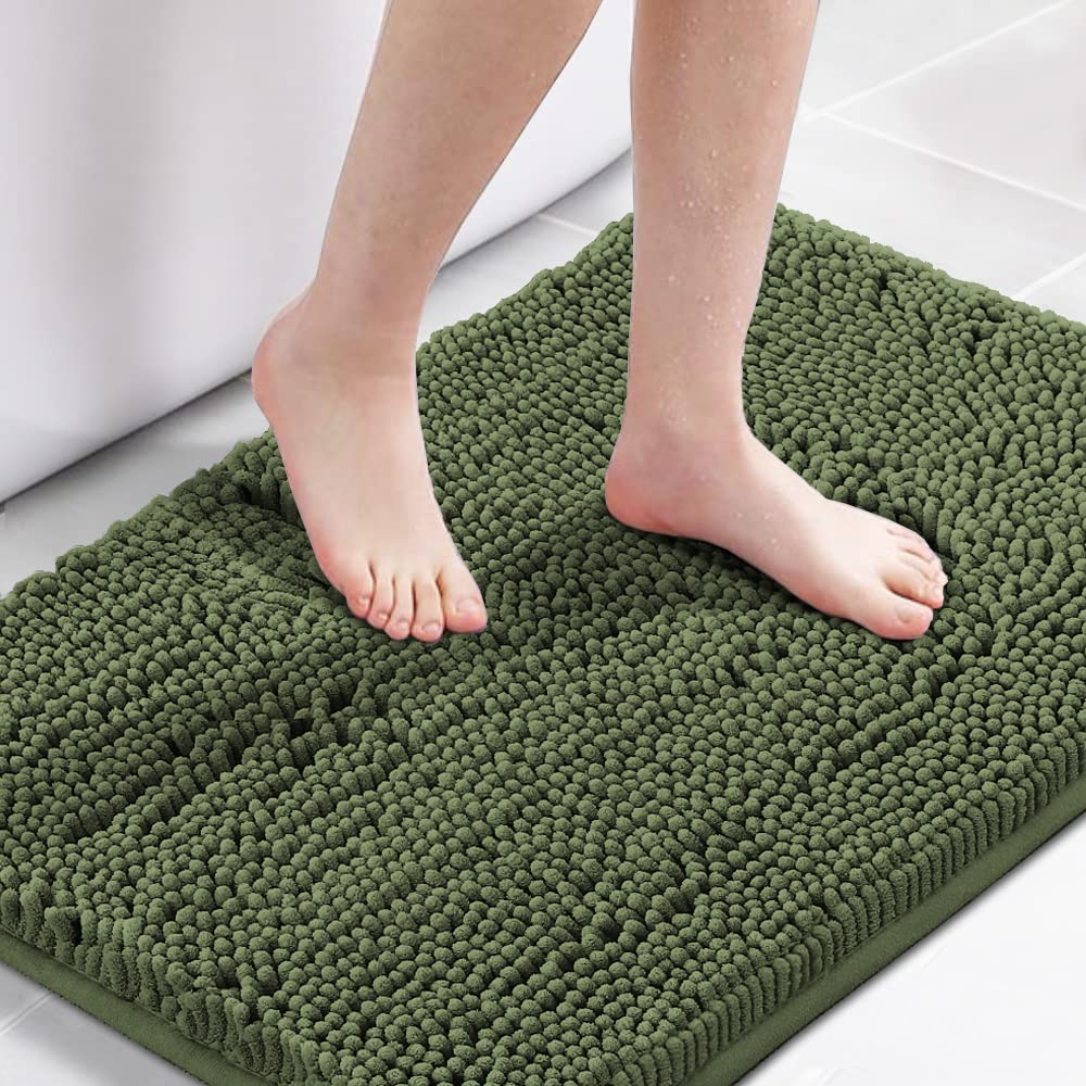 Non-Slip Extra Thick Chenille Bath Mat 17