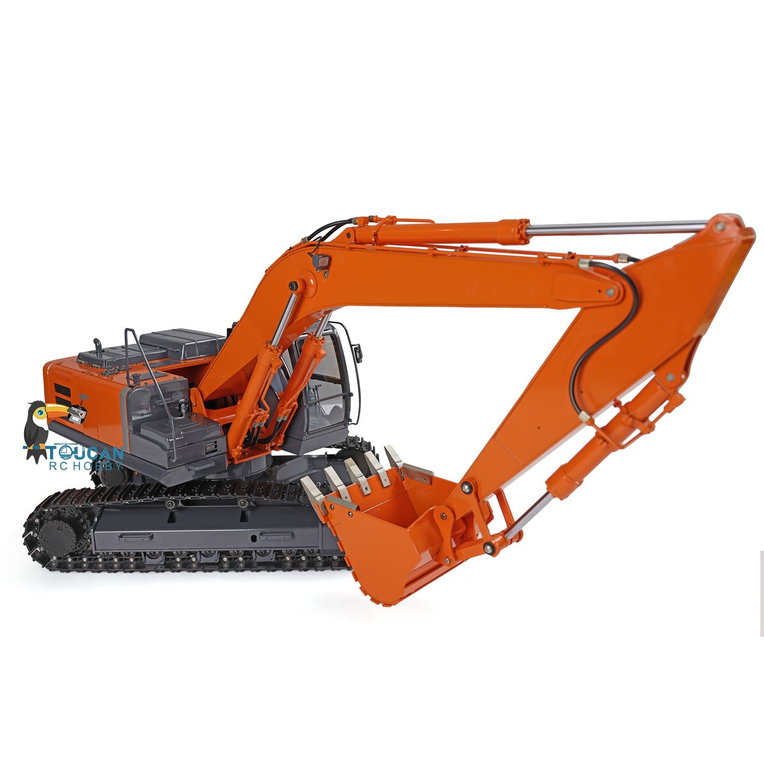 1/12 Scale DIM H3 360 RC Excavator Toy - Metal Hydraulic Construction Vehicle with Tracked Chassis, LED Light System, ESC Motor & Servo Valve - Perfect for Construction Simulation, RC Hobbyists and Collectors