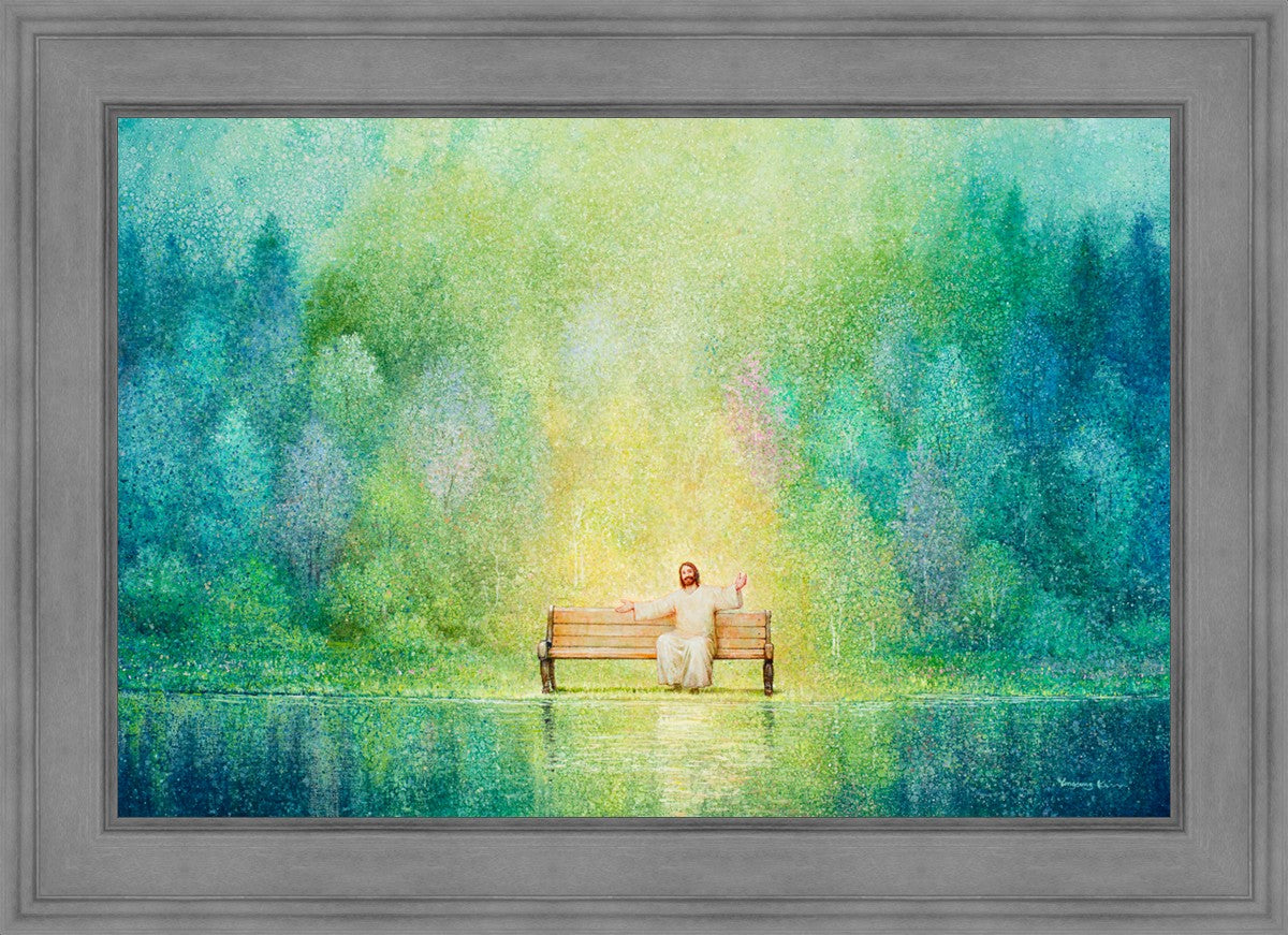 Come Unto Me and I Will Give You Rest - Inspirational Christian Wall Art for Home Decor & Church - Perfect for Bedroom, Living Room & Office