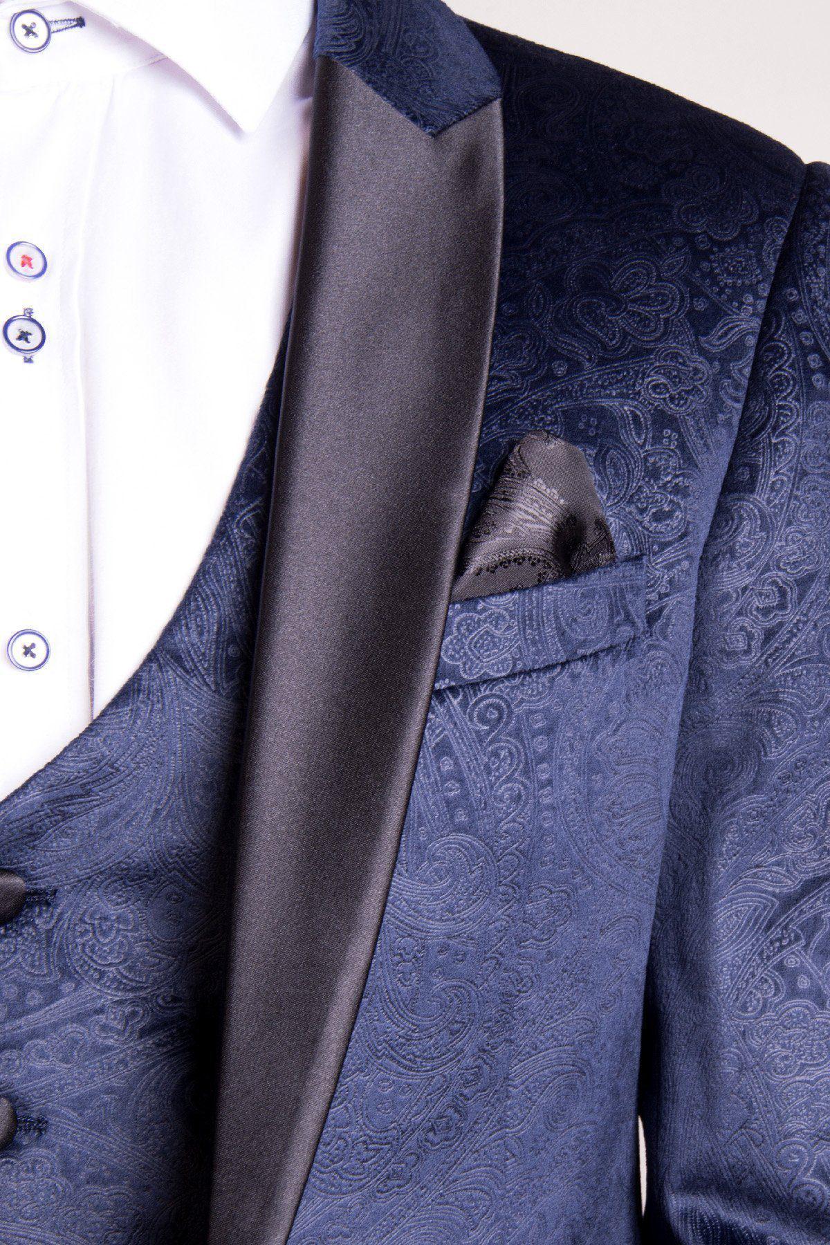 Simon Velvet Blazer & Waistcoat Set for Men - Elegant Formal Suit Jacket & Vest - Perfect for Weddings, Business Meetings & Special Occasions