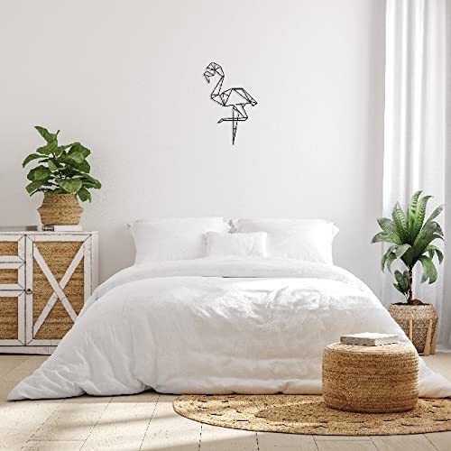 Flamingo Black Cold Rolled Steel Wall Art - Modern Home & Office Decor for Living Room, Bedroom, Dining Area | Elegant Metal Wall Sculpture for Contemporary Interior Design