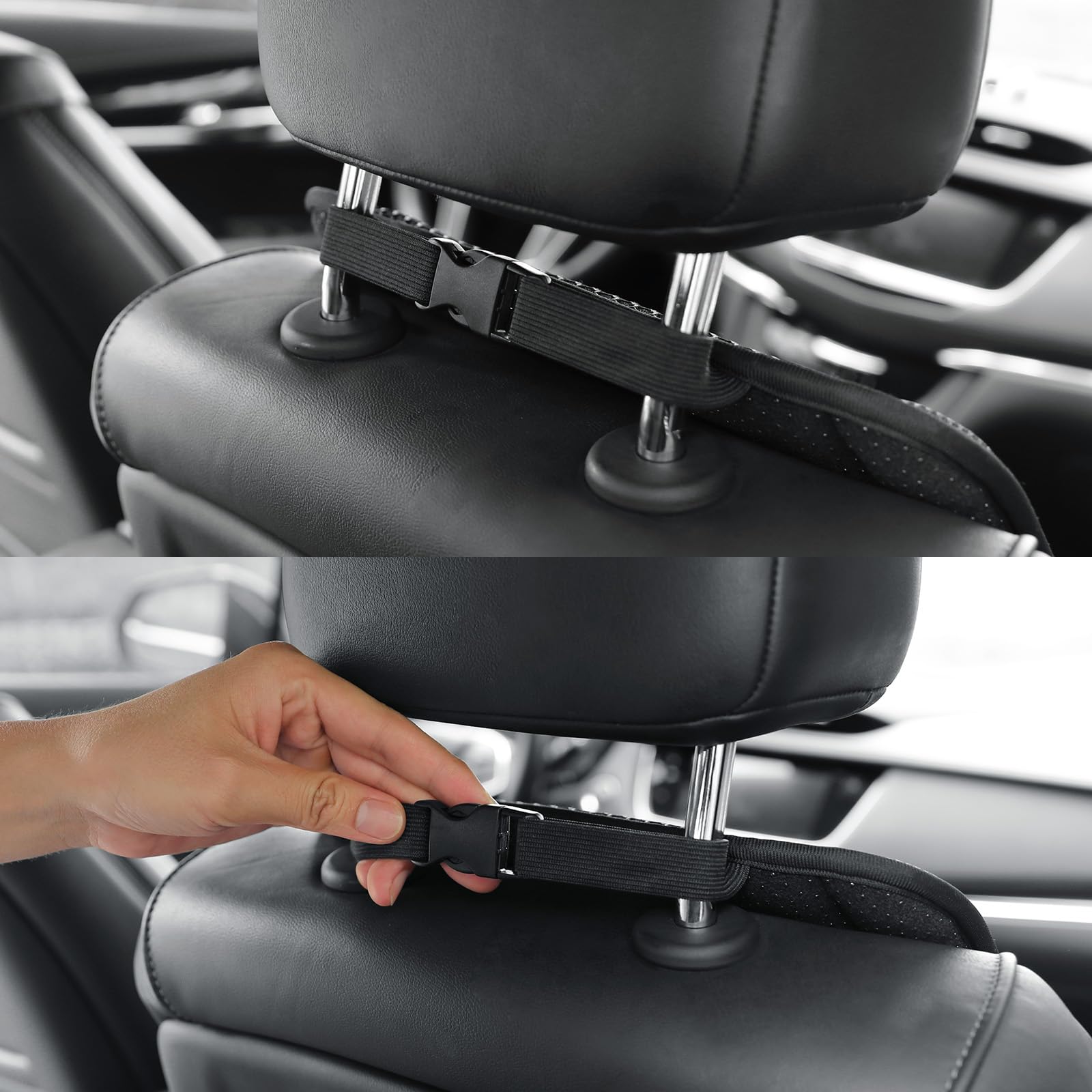Premium Memory Foam Car Seat Cushion for Drivers - Orthopedic Support for Back & Butt Pain Relief - Universal Fit for Cars, SUVs, Trucks - Perfect for Long Commutes & Road Trips