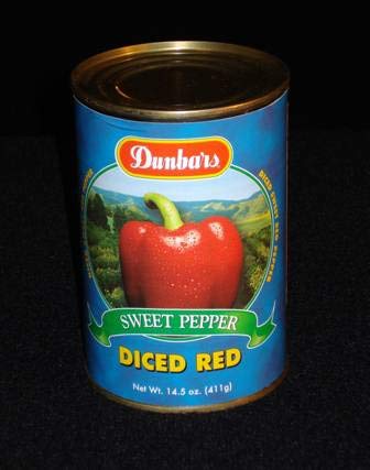 Premium Moody Dunbar Diced Red Peppers - 15 oz. (Pack of 24 Cans) | Fire-Roasted, No Preservatives | Perfect for Salads, Pizza Toppings & Meal Prep