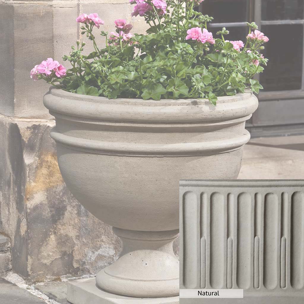 Campania International Montgomery Urn - Elegant Garden Urn for Outdoor Decor, Memorials & Planters | Perfect for Patios, Cemeteries & Home Landscaping