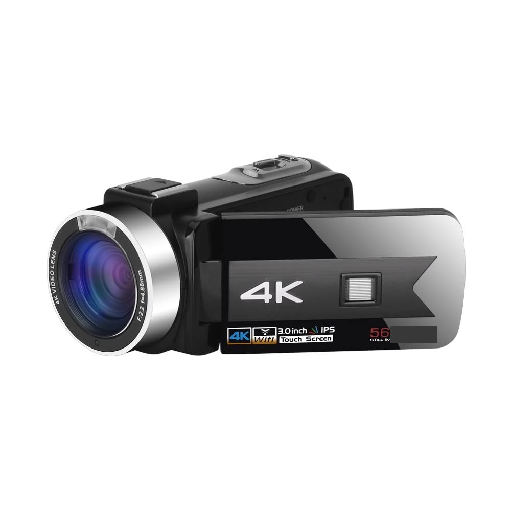AUBEST 4K Ultra HD Digital Video Camera Camcorder with Night Vision for Live Streaming, Vlogging, YouTube & Photography - No SD Card Included (NA-U600-LT) - Perfect for Travel, Events, Home Videos & Web Conferencing