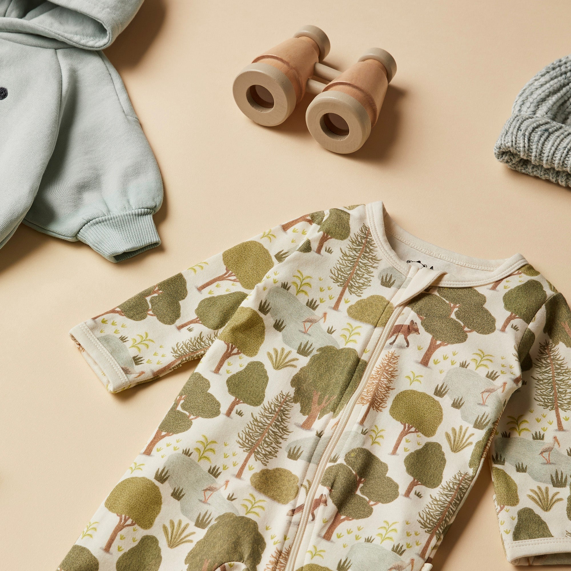Organic Baby Zipsuit with Feet - Soft Cotton One-Piece Pajamas for Newborns & Infants - Perfect for Sleepwear, Playtime & Daycare Outfits