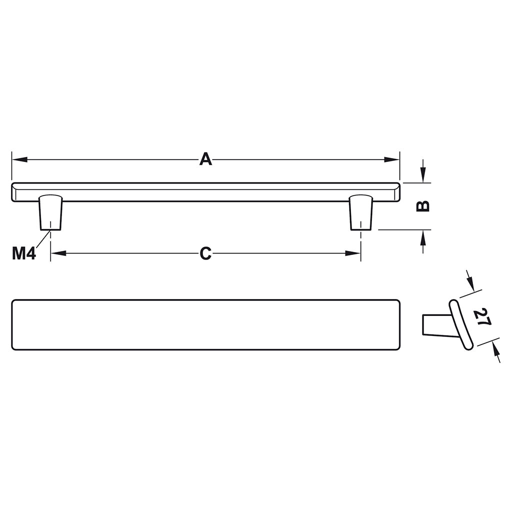 Furniture Handle H1975 - Premium Cabinet & Drawer Pulls for Home Decor - Perfect for Kitchen, Bathroom & Office Cabinets
