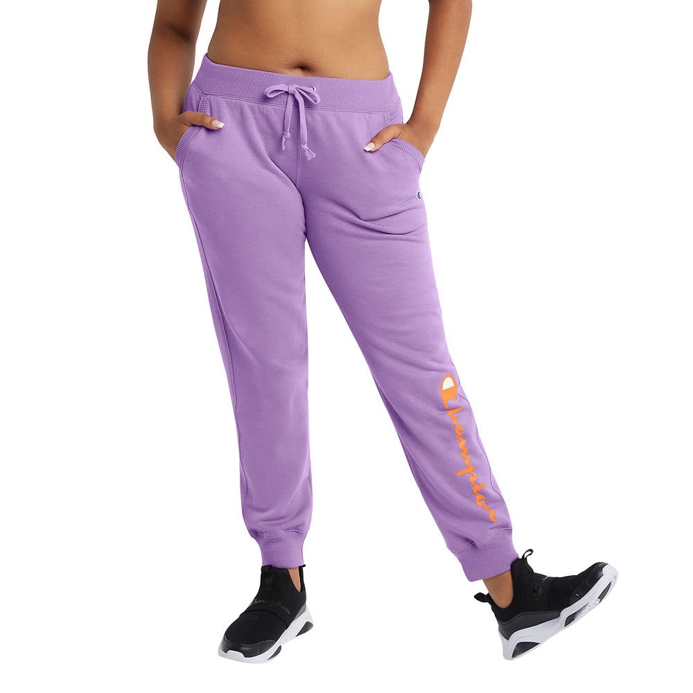 Champion Women's Powerblend Fleece Joggers - Soft High-Waist Lounge Pants with Pockets, 29