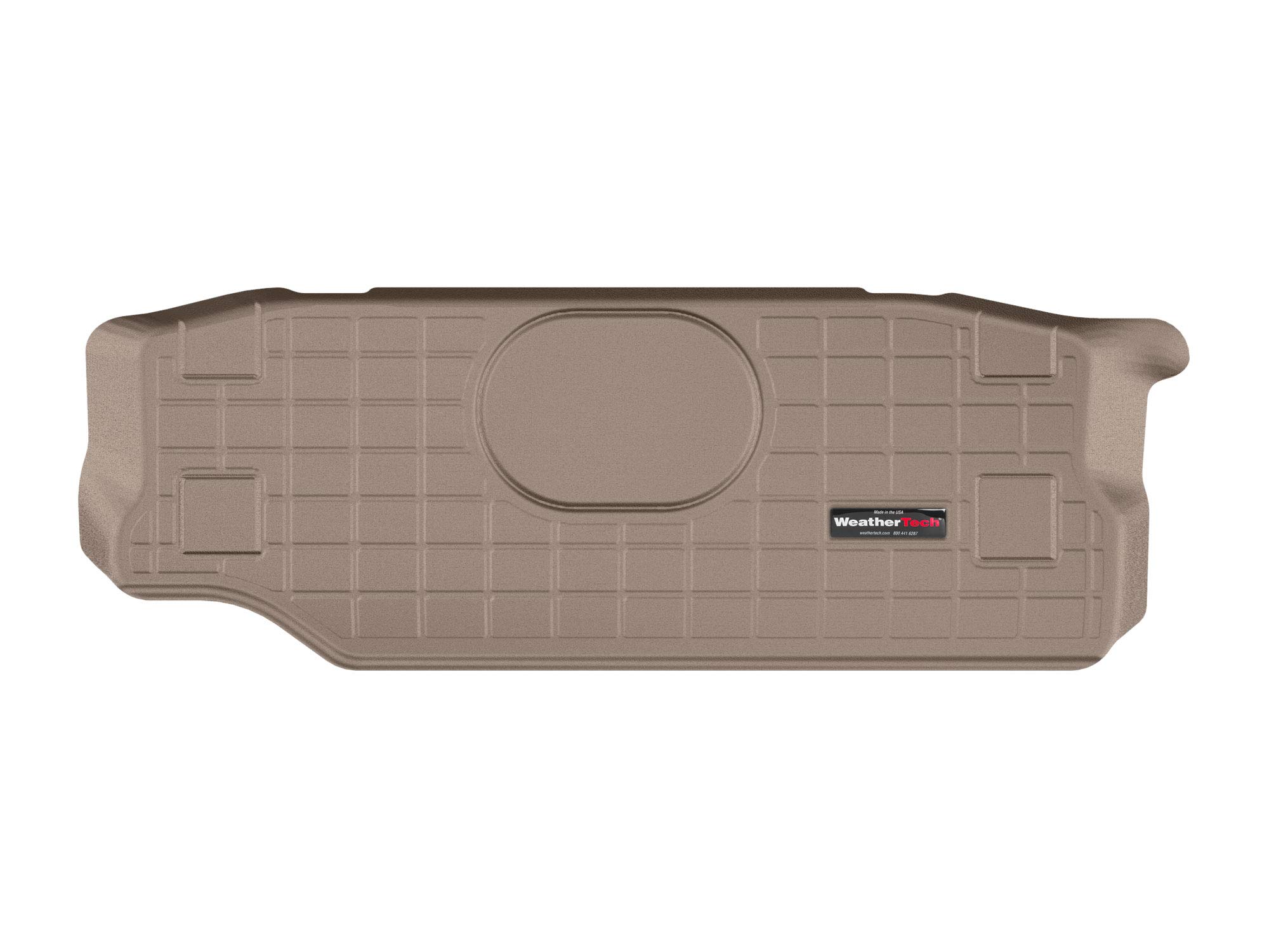 WeatherTech Cargo Trunk Liner for Jeep Wrangler 2-Door (2018-2024) - Custom Fit Behind 2nd Row, Tan (Model 411197) | All-Weather Protection for SUV Cargo Area | Perfect for Road Trips, Camping & Outdoor Adventures