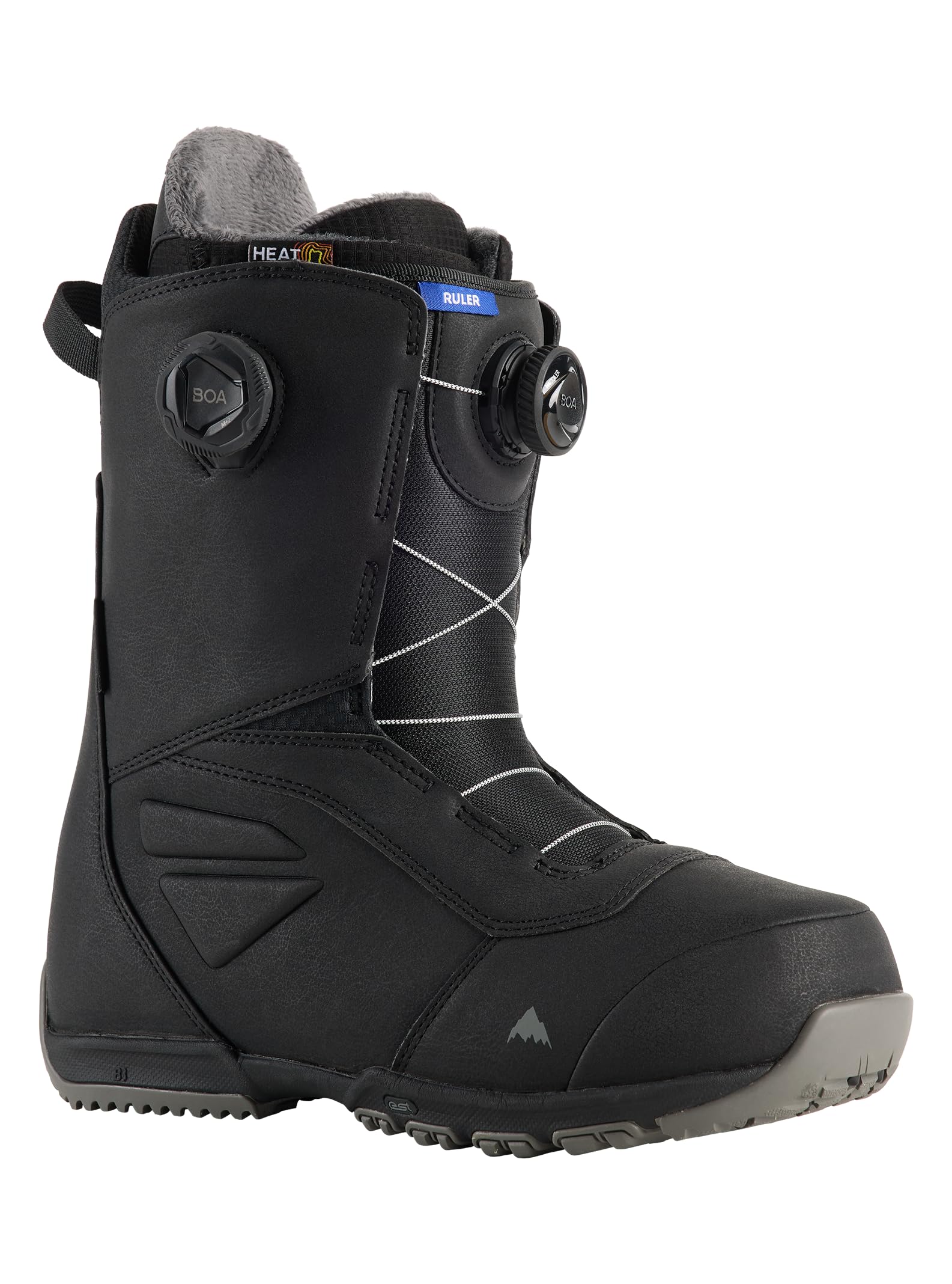 Burton Men's Ruler BOA Snowboard Boots - Waterproof Winter Boots for Snowboarding & Skiing - Comfortable & Durable Black Snow Boots Size 11.5 - Perfect for Mountain Adventures & Cold Weather Sports