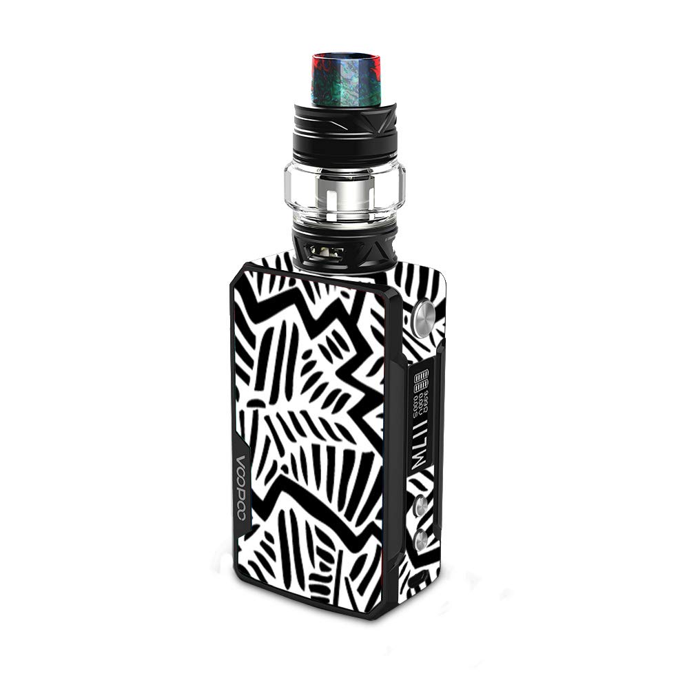 MightySkins Vinyl Decal Wrap Cover Compatible with VooPoo Drag 2 - Abstract Black Design | Protective & Durable Skin for Vape Mod | Easy to Apply & Remove | Made in USA | Perfect for Personalizing & Protecting Your Vape Device