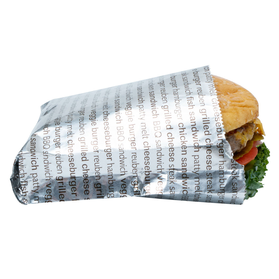 Premium Printed Burger Foil Bags - 6
