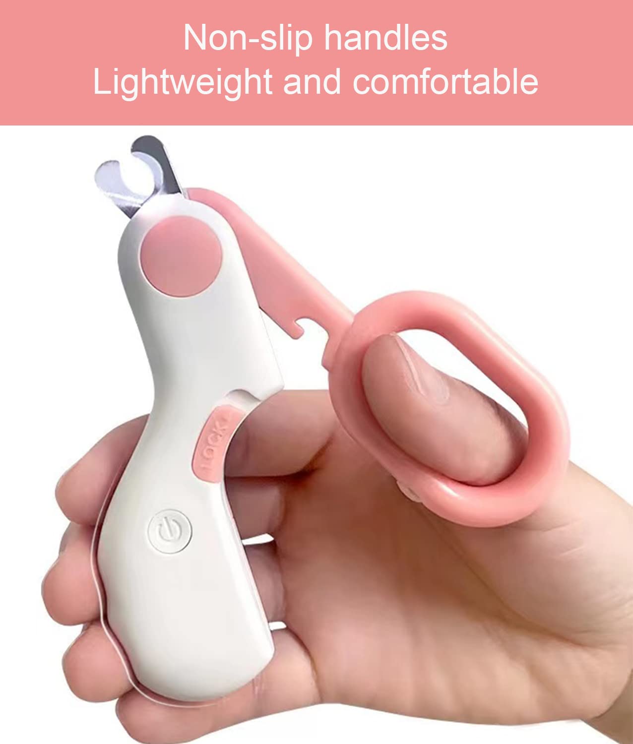 Professional Dog Nail Clipper with LED Light - Safe Pet Grooming Tool for Small & Large Dogs - Perfect for Home Grooming & Vet Visits