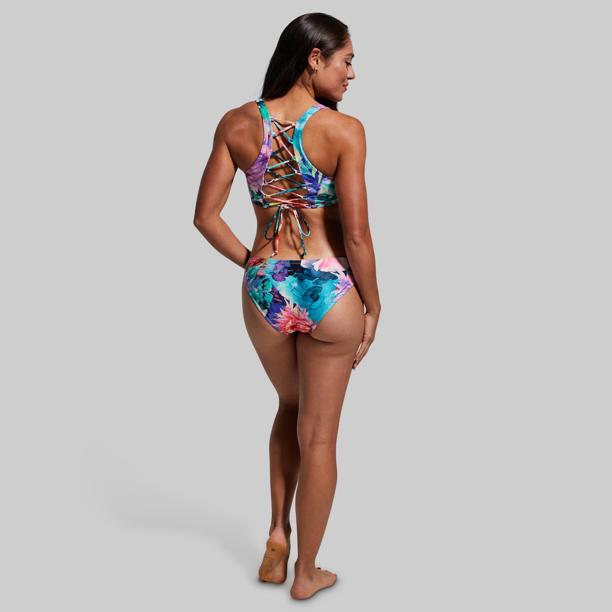 Primitive Bikini Top for Women - Floral Print Swimwear, Breathable & Comfortable Beachwear for Summer Vacation, Pool Party, and Tropical Getaways