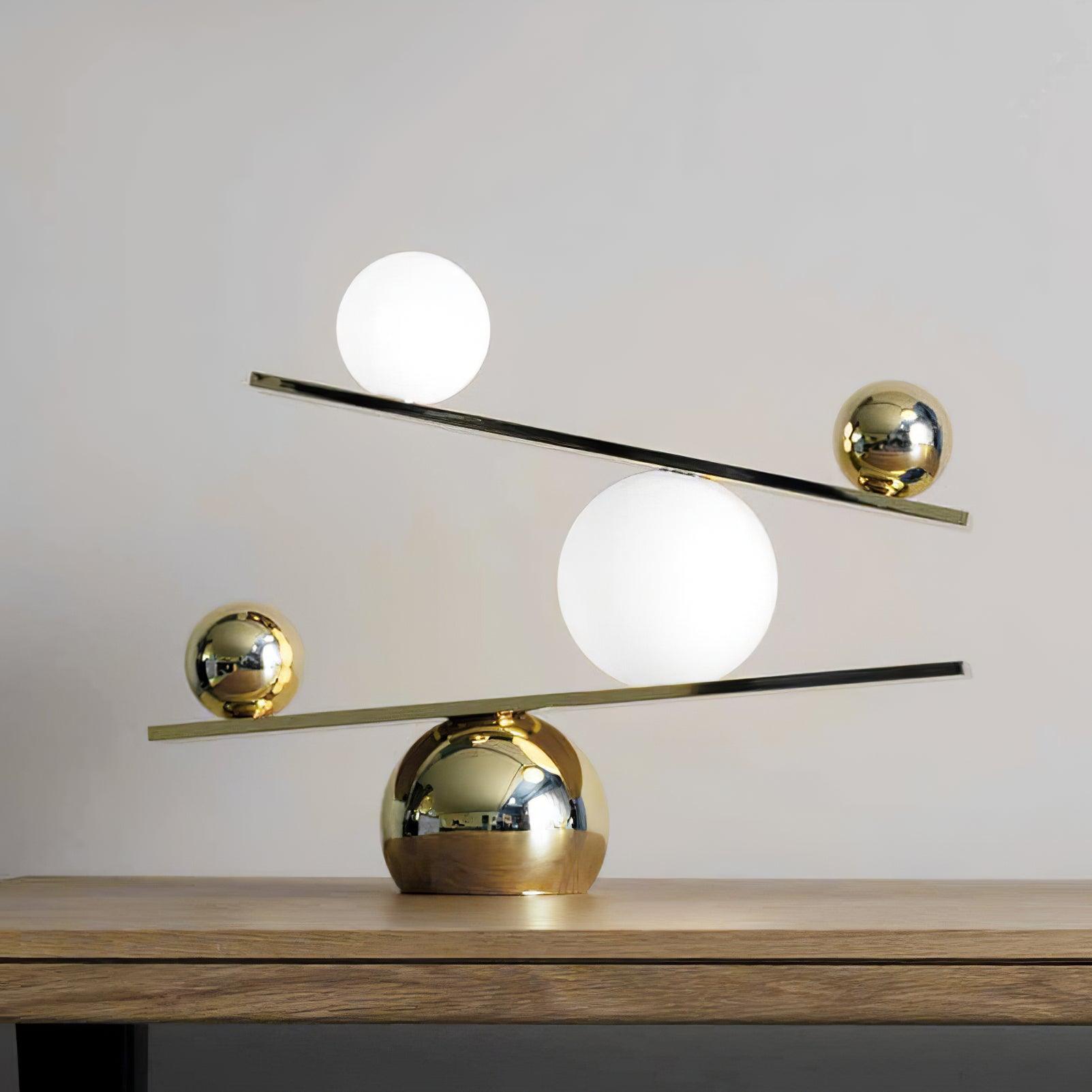 Modern Balance Table Lamp - Adjustable LED Desk Light for Home Office, Study & Bedroom - Perfect for Reading, Working & Nightstand Use