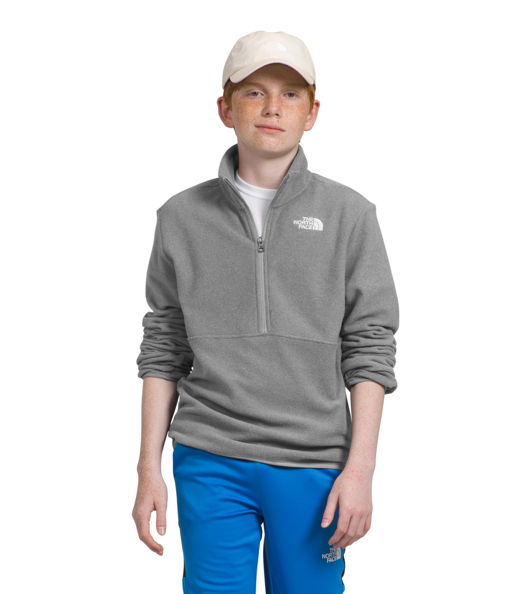 The North Face Teen Glacier Half Zip Fleece Pullover - Warm & Comfortable Winter Jacket for Outdoor Activities & School